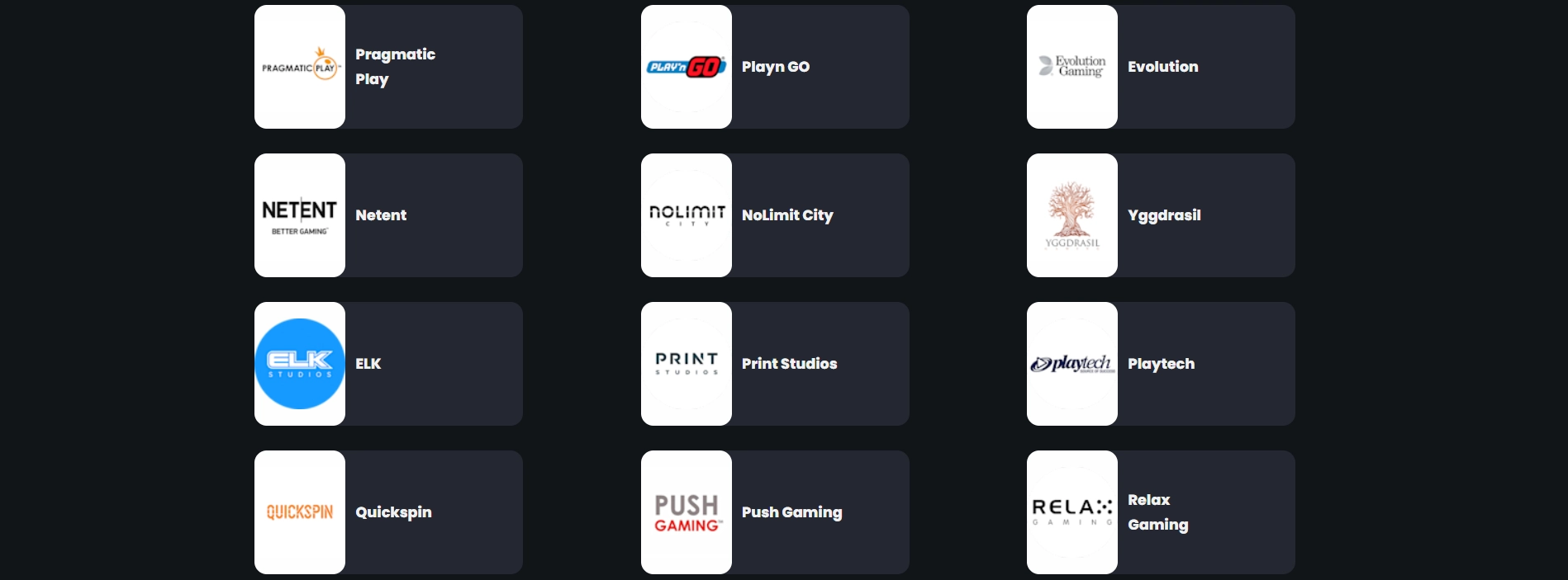 Ontdek de beste spelproviders die beschikbaar zijn bij Winny Casino